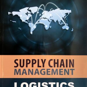 Cover of textbook "Supply Chain Management: Logistics" by John Skelton, MA, CPIM. Cover is primarily blue and orange. Main image is a world map on a blue background.